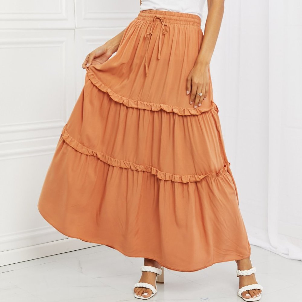Zenana Ruffled Maxi Skirt